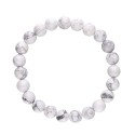 Bracelet en Howlite 8mm