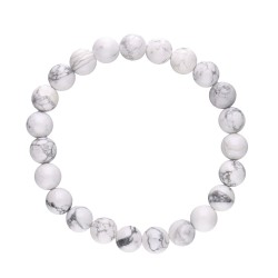 Bracciale in Howlite 8mm