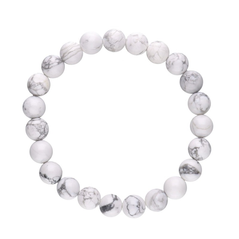 Bracciale in Howlite 8mm