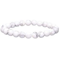 Bracciale in Howlite 8mm