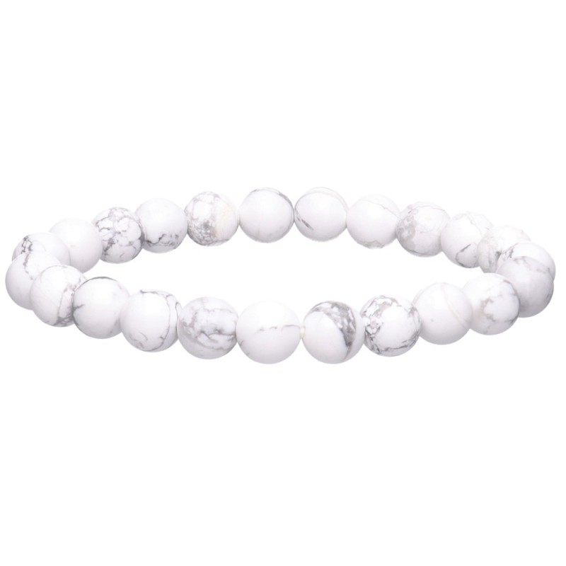 Bracciale in Howlite 8mm