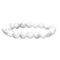 Bracciale in Howlite 10mm