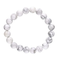 Bracciale in Howlite 10mm