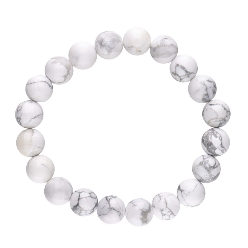 Bracciale in Howlite 10mm