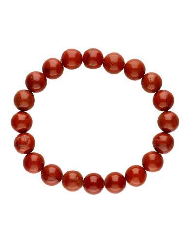 Bracciale in diaspro rosso da 10 mm