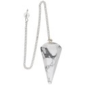 Howlite Faceted Pendulum (82)