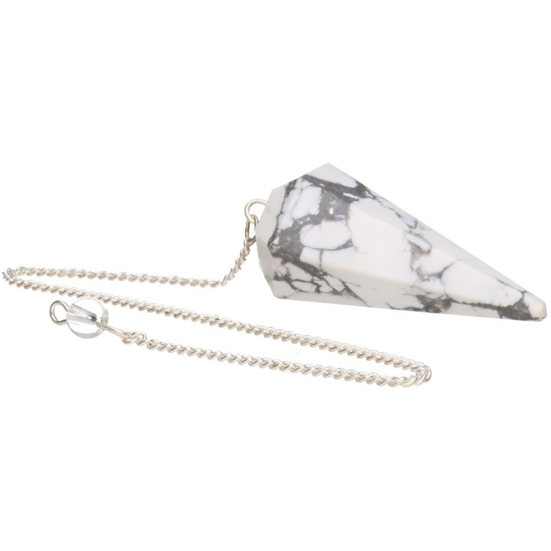 Pendolo Facetato di Howlite (82)