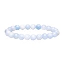 Bracelet d'aigue-marine 8mm