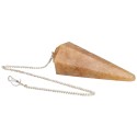 Faceted Orange Quartz Pendulum (84)