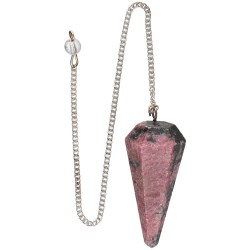 Pendolo Faccettato di Rodonite (86)