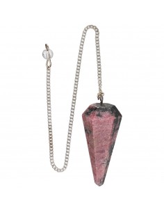Rhodonite Faceted Pendulum...