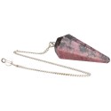 Pendule à facettes en rhodonite (86)