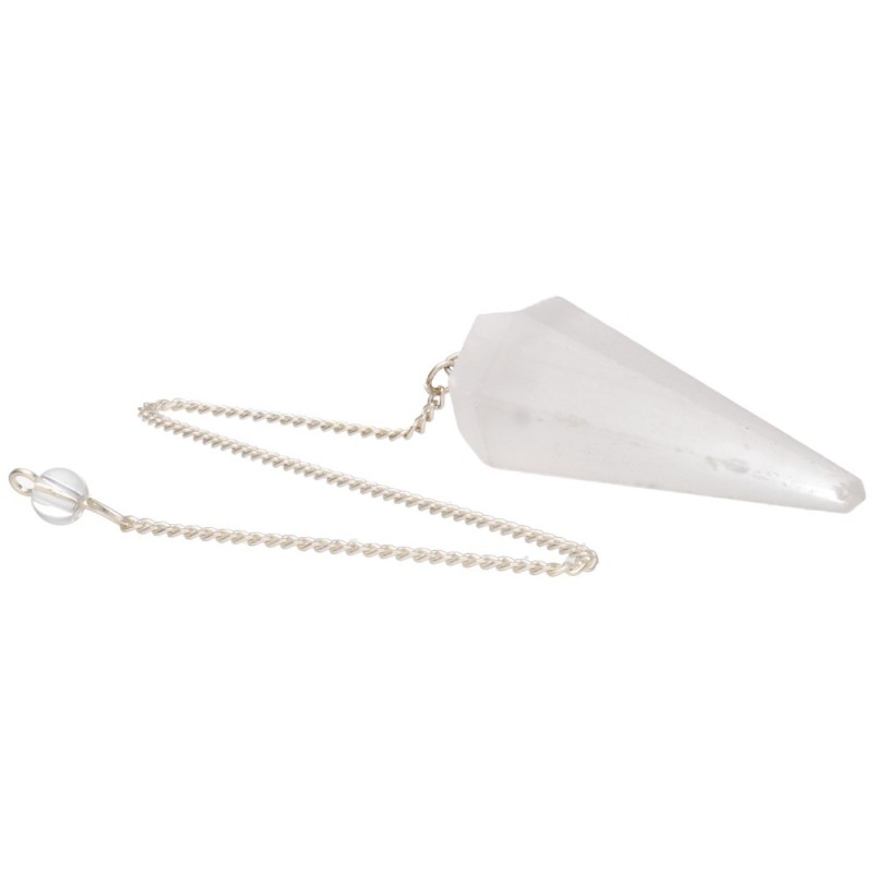 Pendolo Faccettato di Selenite (90)
