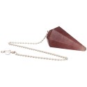 Pendule en quartz fraise facetté (91)