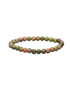 Bracciale in Unakite da 6 mm