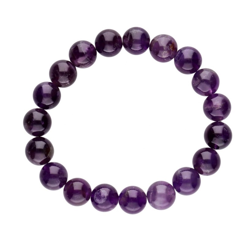 Bracciale di ametista 10 mm