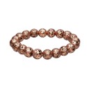 Bracelet en lave plaqué cuivre 10mm