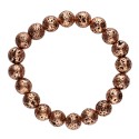 Bracciale in Lava con Bagno di Rame 10mm