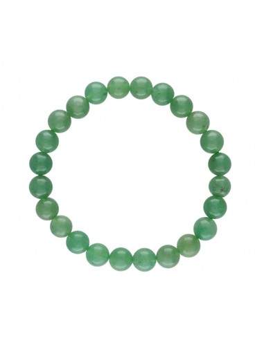 Bracciale in quarzo verde da 8 mm