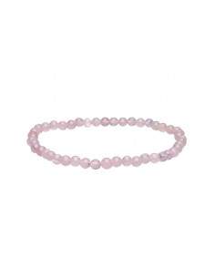 Pulseira de Quartzo Rosa 4mm
