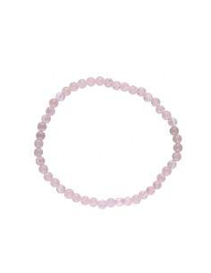 Bracciale in quarzo rosa 4mm 2