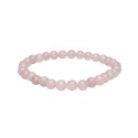Pulseira de Quartzo Rosa 6mm
