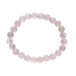 Bracciale in Quarzo Rosa 8mm
