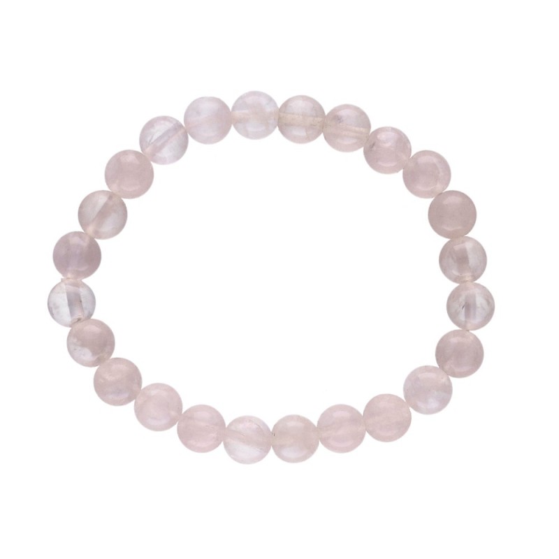 Bracciale in Quarzo Rosa 8mm
