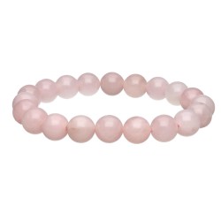 Bracciale in Quarzo Rosa 10mm
