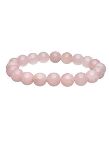 Bracciale di quarzo rosa da 10 mm