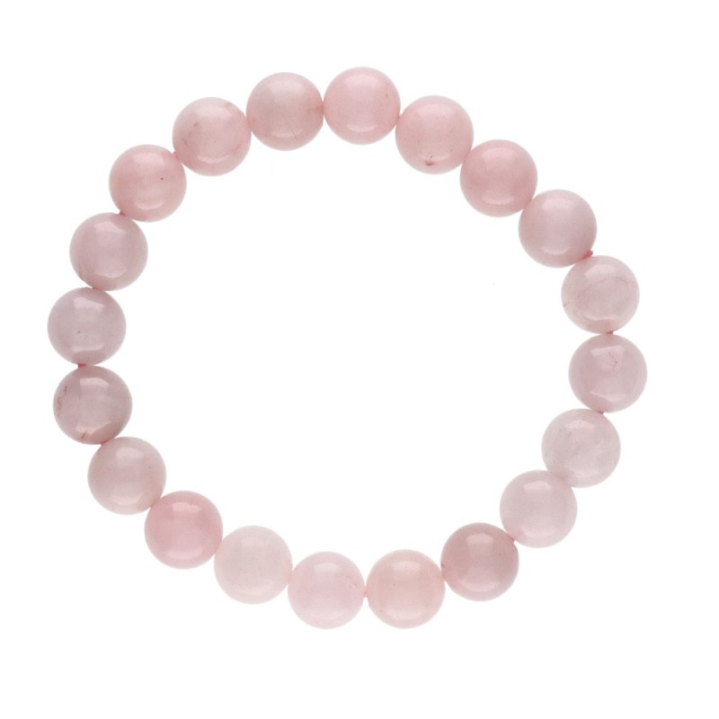Bracciale in Quarzo Rosa 10mm