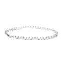 Bracelet de quartz blanc 4mm