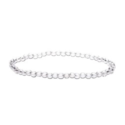 Bracciale in quarzo bianco 4 mm