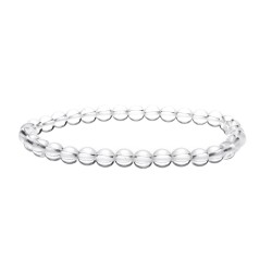Bracciale in Quarzo Bianco 6mm