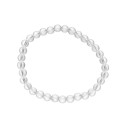 Bracelet de quartz blanc 6mm