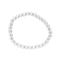 Bracciale in Quarzo Bianco 6mm