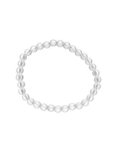 Bracciale in quarzo bianco 6 mm