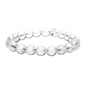 Bracelet de quartz blanc 10mm