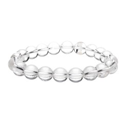 Bracciale in Quarzo Bianco 10mm