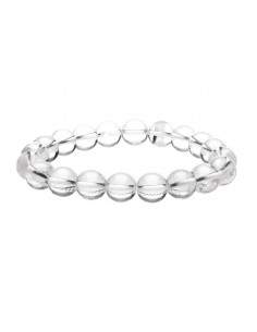 Pulsera de Cuarzo Blanco 10mm