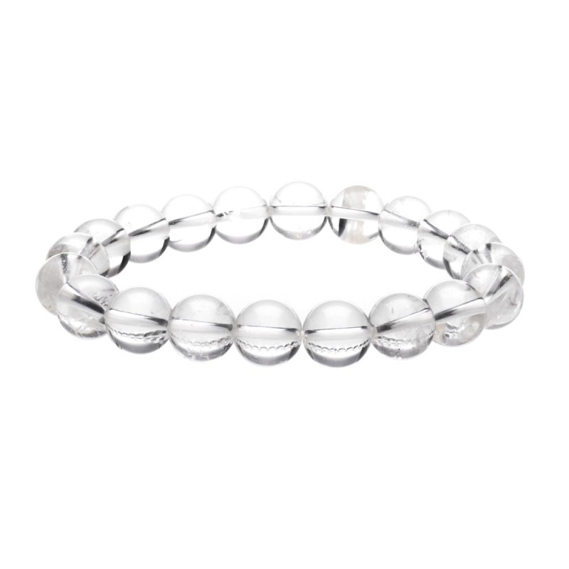 Bracciale in Quarzo Bianco 10mm