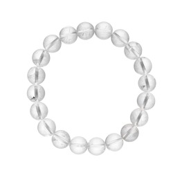 Bracciale in Quarzo Bianco 10mm