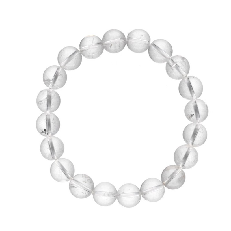 Bracciale in Quarzo Bianco 10mm