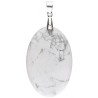 Howlite cabochon pendant