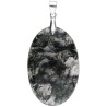 Pendentif cabochon en agate mousse