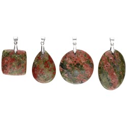 Pendente Cabochon di Unakita