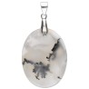 Tiger Dendritic Agate Cabochon Pendant