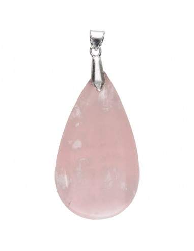 Colgante Cabochon di Quarzo Rosa