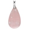 Colgante Cabujón de Cuarzo Rosa