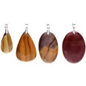 Pendentif Cabochon en Jaspe Mokaite